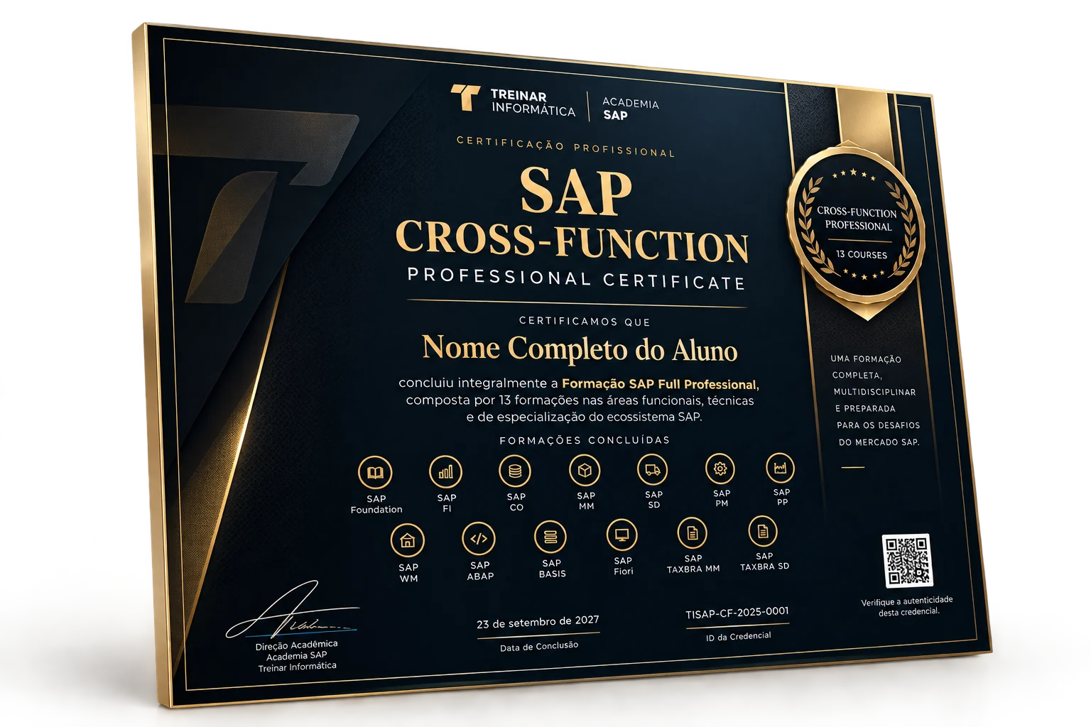 Certificado SAP FULL Professional, Cross-Functional Professional Certificate