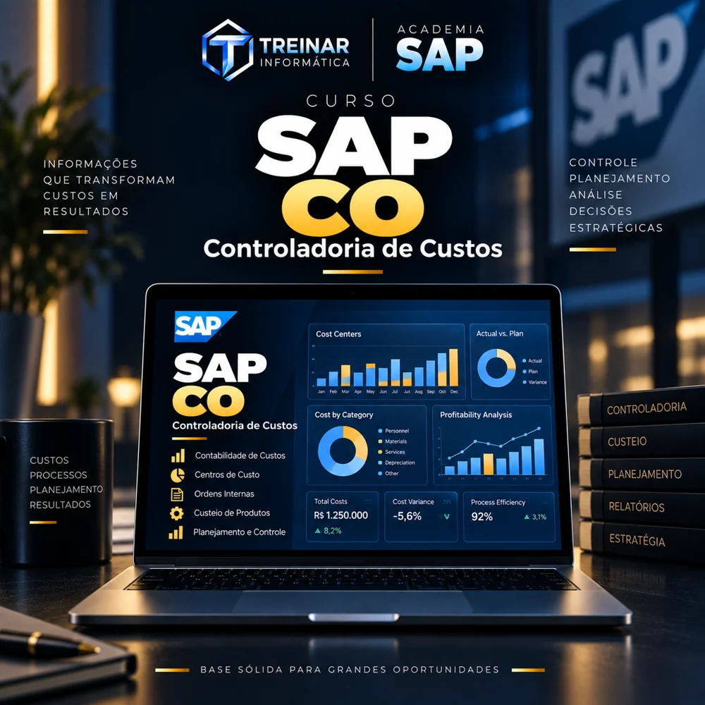 Mockup do Curso SAP CO Controladoria de Custos